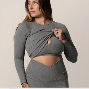 Kindred bravely - sublime bamboo nursing & maternity longline bra - L Busty